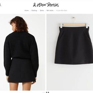 & Other Stories A-Line Mini Skirt